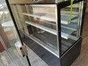 米沙熊 Misha  商用展示柜冷藏  甜品水果蛋糕寿司商用保鲜柜风冷无霜 玻璃甜品展示柜 直角后开门+风冷除雾  黑色 落地三层长1.5米宽0.65米高1.2米 实拍图