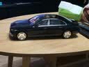 NOREV 1:18诺威尔2021款 奔驰s680迈巴赫 合金汽车模型 车模 豪华轿车 S680 黑色大饼轮毂 实拍图