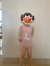 弈姿儿童泳衣女童宝宝连体游泳衣小童泳装女 EZI20G050 粉色 104cm 实拍图