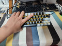 e元素Z11三模机械键盘 单色光键盘机械 61键有线机械键盘有线 拔插轴电竞键盘游戏 可换轴按键无冲 61键有线单色黑灰青轴 实拍图