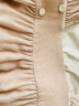 桑罗（SANGLUO）丝绒睡衣冬季保暖桑蚕丝套装复古方领保暖可外穿家居服女 烟灰粉 S 晒单实拍图
