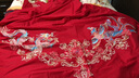 博洋（BEYOND）全棉结婚四件套纯棉被套床单四件套大红婚庆中式龙凤刺绣床品 四件套—龙腾凤跃（双面40支） 1.5米(被套200x230cm) 实拍图