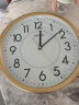 SEIKO精工时钟挂钟客厅钟表挂墙石英钟机芯夜光家用现代简约大气免打孔 QXA629G （金色边框） 实拍图