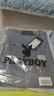 花花公子（PLAYBOY）牛仔裤男秋冬季休闲裤子男士潮牌宽松直筒长裤 浅蓝加绒 36 实拍图