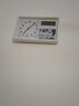 七王星相片日历温度挂钟卧室办公石英钟挂座两用钟表摆放带支架相框挂表 日历温度相片钟表-白框 12英寸 长31高20厘米 实拍图