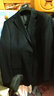 浪登西服套装男正装秋季商务中年纯色羊毛职业西装新郎礼服 蓝黑色-【标准B版】+西裤 50 【上衣】裤码28,29,33,35,36码 实拍图