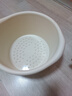 贞嘻按摩洗脚盆泡脚桶养生桶泡脚神器足疗足浴盆沐足塑料中药家用洗脸 按摩底泡脚盆奶油色 实拍图
