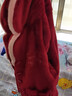 芬腾睡衣女士秋冬珊瑚绒加厚保暖翻领开衫家居服套装女 实拍图