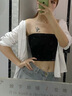 一抹仙裹胸式抹胸无肩带内衣女防走光防滑打底小吊带背心内搭上衣夏外穿 经典黑【短款】 均码 实拍图