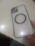 卡莱澳【不易发黄】苹果14Plus手机壳iphone14Plus/Max电镀磁吸保护套带镜头膜全包超薄防摔壳 黑色 实拍图