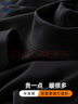GENIOLAMODE[敖瑞鹏代言]长袖t恤男士加绒冬天保暖打底半高领秋衣服 黑色 L 实拍图