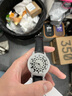 时来运转手表满天星镶钻旋转大表盘抖音网红同款五芒星虫洞概念手表男士潮流雪花女神女表 荷花款 实拍图