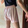 维尼玛希（VeniMasee）3件男士内裤冰丝平角宽松透气短裤衩大码丝绸四角裤仿真丝阿罗裤 黑色+银灰色+香槟（A款：丝绸） M【推荐体重100-130斤】 实拍图