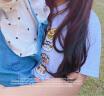 真维斯（JEANSWEST）短袖t恤男ins潮牌2024春夏季男女宽松oversize半袖衣服美式高街男 白色 纯色 L【推荐120-135斤】 实拍图