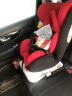 贝蒂乐儿童安全座椅汽车用0-12岁婴儿宝宝360度旋转安全椅ISOFIX接口新生儿车载座椅坐躺 红黑色（360°旋转+硬接口+钢骨架） 实拍图