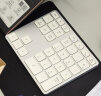 明创赛特 无线键盘小键盘 无线+蓝牙数字键盘 35按键双模 充电款 适用笔记本台式电脑 财务会计收银 无线+蓝牙双模小键盘(优雅银) 实拍图