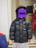 巴拉巴拉童装儿童羽绒服新男童外套女童冬季连帽宝宝大童小童 黑色90001-灰鸭绒 110cm（含绒量76g） 实拍图