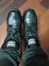 百丽踏内增高马丁靴真软皮2025新款冬季厚底防滑8cm内增高短靴加绒棉鞋 黑色加绒 36 实拍图