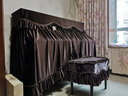 猛士钢琴罩全罩欧式奢华韩国绒高档加厚简约钢琴套防尘罩布艺欧式全包 深咖色 琴罩153*34*120赠单人凳套56*36 实拍图