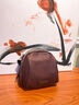 CALWAN KEODH头层牛皮包包女包单肩斜挎大容量休闲通勤胸包生日元旦礼物送女友 【咖啡色】品牌百搭简约贝壳包实用走心女生闺蜜 实拍图