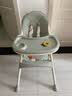 海豚小姐（Miss Dolphin）宝宝餐椅婴儿童餐桌椅可调档便携折叠餐椅1-3岁家用婴儿吃饭座椅 天青色-食品级+调高矮可折叠 实拍图