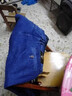 AEMAPE苹果纯棉秋冬季牛仔裤中老年高腰深裆宽松直筒爸爸装百搭加绒长裤 （厚款）D款#深蓝色 34 (2尺7) 实拍图