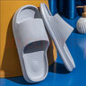 京寻开学季凉拖鞋女厚底夏季男家用浴室洗澡情侣家居拖鞋夏季外穿 软底灰色42-43（建议拍大一码） 实拍图