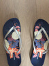 黑玛（Hotmarzz）人字拖女防滑防臭2024印花情侣款拖鞋女士夏季防滑夹脚沙滩拖鞋 0764-银色 38 (247mm) 实拍图