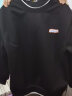 鹿凌青长袖T恤男圆领打底衫衣服男女情侣秋冬季青少年宽松卫衣男上衣 黑色 加绒 M 实拍图