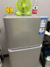海尔（Haier）冰箱小型双开门小冰箱家用家电超薄风冷冷藏冷冻两用二门智能电冰箱 118升双门节能冰箱【日耗0.55度电】 实拍图