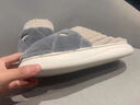 猫力棉拖鞋男士秋冬季居家户外穿厚底毛绒保暖防滑舒适半包跟月子鞋女 灰色 42-43 (250mm)适合41-42 实拍图