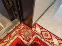 双喜临门 入户门地垫门垫防滑吸水脚垫家用卧室客厅茶几垫厨房卫浴防滑垫 贵族红 140cm*200cm【 默认长方形 】 实拍图