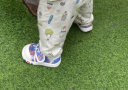 托姆贝克（ThomBaker）婴儿学步鞋夏季网鞋凉鞋透气男女宝宝鞋小童鞋1-3岁软底防滑鞋 蓝色字母 17码 (内长13cm / 适合脚长12.5 实拍图