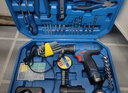 东成 锂电钻电动螺丝刀充电式手电钻多功能手枪钻家用套装电动工具 MJZ1201TS套装双电 实拍图