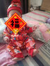 长命富贵 周岁礼服男宝宝新生婴儿连体衣满月百天百日宴抓周一周岁衣服秋冬季装女宝宝0-1岁中国风过年服 凤舞九天-薄夹棉保暖款 80cm 实拍图