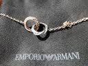 EMPORIO ARMANI【生日礼物】阿玛尼项链女LOVE系列双环锁骨链送女友EGS3004221 实拍图