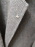 罗蒙双面呢羊毛西服男休闲西装外套单西修身双面尼毛呢大衣男西装上衣 实拍图