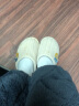 俞兆林 YUZHAOLIN 男女简约冬季室内居家办公室可爱卡通舒适厚底毛线绒保暖情侣棉拖鞋 A2057 灰色 42-43 实拍图