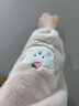 察今可爱毛绒袖套成人女生儿童长款防脏手袖冬季羽绒服套袖小熊男护袖 粉色草莓小熊-加厚长款 实拍图