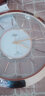 康巴丝（Compas） 三代智能透明电波钟客厅卧室挂钟钟表自动追时时钟2201S Wi-Fi机芯款 实拍图