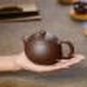 尊壶 宜兴原矿紫砂壶  手工泡茶壶西施壶茶具泡茶器 大红袍西施壶 实拍图