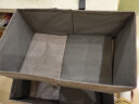 友纳 衣物收纳箱布艺折叠储物箱内衣收纳盒衣柜收纳储存箱衣服整理箱 灰色无盖（升级水洗款） 中号【41*24*17cm】 实拍图