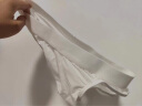 鹭珂鸶LOOKSEE男士内裤三角裤U凸低腰冰丝简约黑白纯色ZN6094 净白ZN6094-187 M(165/80) 实拍图