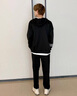 VACK春秋卫衣套装男春季套装衣服男装外套男士运动套装男生潮流秋冬款 黑色(两件套) 3XL (165-190斤) 实拍图