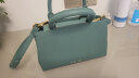 CHARLES&KEITH金属扣带手提单肩妈妈包凯莉包包女包生日礼物CK2-50160102 Teal蓝绿色 M 实拍图