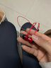 戴为无线蓝牙耳机挂脖式苹果iPhone13 12 11 14Pro XR X 10运动SE3跑步XS降噪Max耳麦 颈挂式7耳塞8Plus有线13Mini红色 实拍图