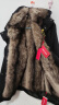 皮尔卡丹（pierre cardin）派克服男冬皮毛一体可拆卸整貂内胆加厚中长款连帽皮草大衣外套 黑壳+【三色毛内胆】中长款 加厚 3XL【适合145-160斤】 实拍图