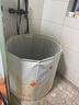 泡澡桶成人可折叠浴缸洗澡桶家用婴儿童游泳桶浴桶坐浴盆沐浴神器 加厚免支架速开款泡澡桶70cm 实拍图