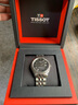 天梭（TISSOT）【官方授权店】 瑞士手表 新宝环系列1853硅游丝机械时尚休闲男表 黑盘钢带T108.408.11.057.00 实拍图