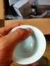 左茗右器 青瓷盖碗茶杯 景德镇陶瓷三才杯 泡茶碗 功夫茶具家用泡茶器 富贵粉青汉风杯6只 实拍图